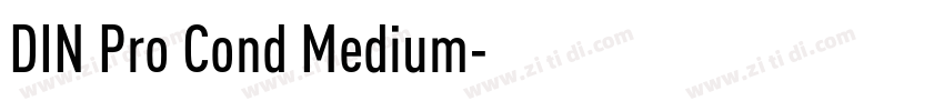 DIN Pro Cond Medium字体转换